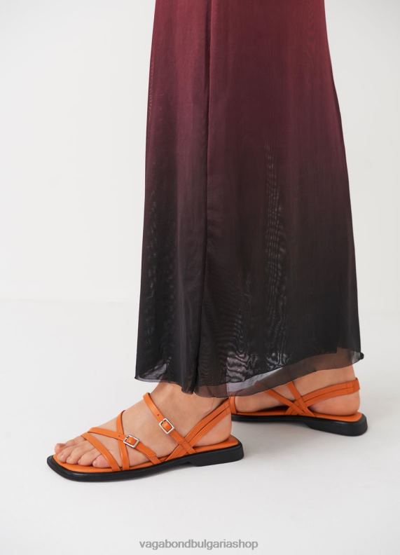 бг Vagabond Жени сандали izzy оранжева кожа 082J227 обувки