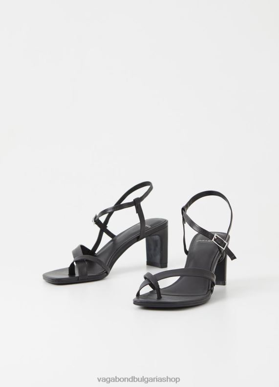 бг Vagabond Жени сандали Луиза Черна кожа 082J250 обувки