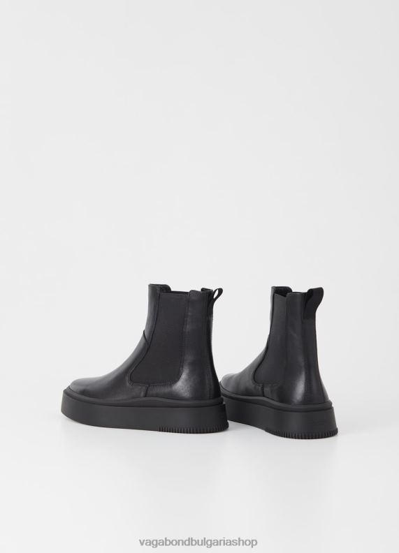 бг Vagabond Жени стейси ботуши Черна кожа 082J2238 обувки