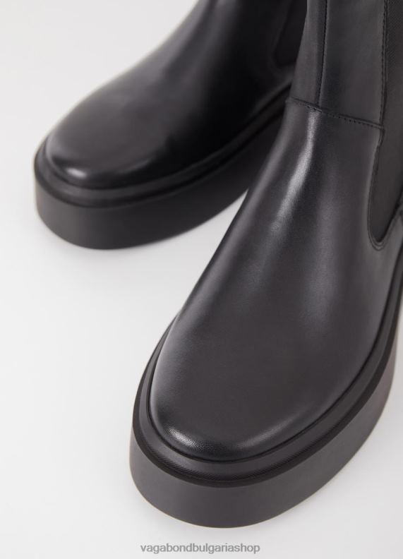 бг Vagabond Жени стейси ботуши Черна кожа 082J2238 обувки