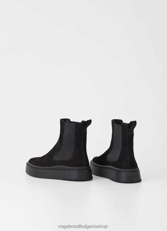 бг Vagabond Жени стейси ботуши черен набук 082J2223 обувки
