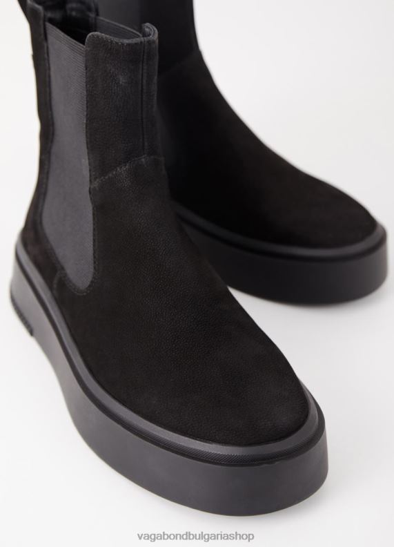 бг Vagabond Жени стейси ботуши черен набук 082J2223 обувки