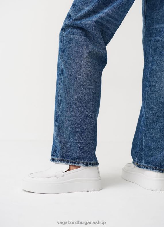 бг Vagabond Жени стейси маратонки бяла кожа 082J2176 обувки