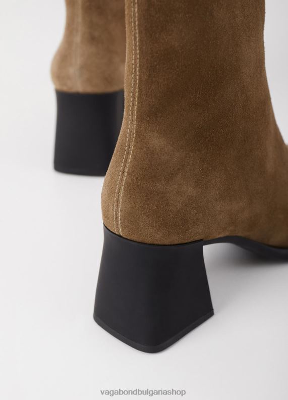 бг Vagabond Жени хеда ботуши кафяв велур 082J2219 обувки