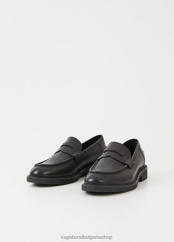 бг Vagabond мъже alex m loafer Черна кожа 082J2278 обувки