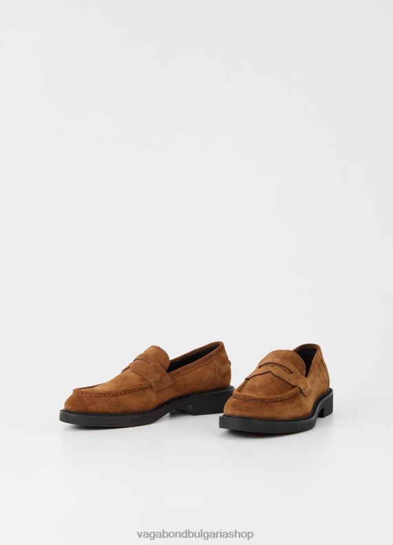 бг Vagabond мъже alex m loafer кафяв велур 082J2280 обувки
