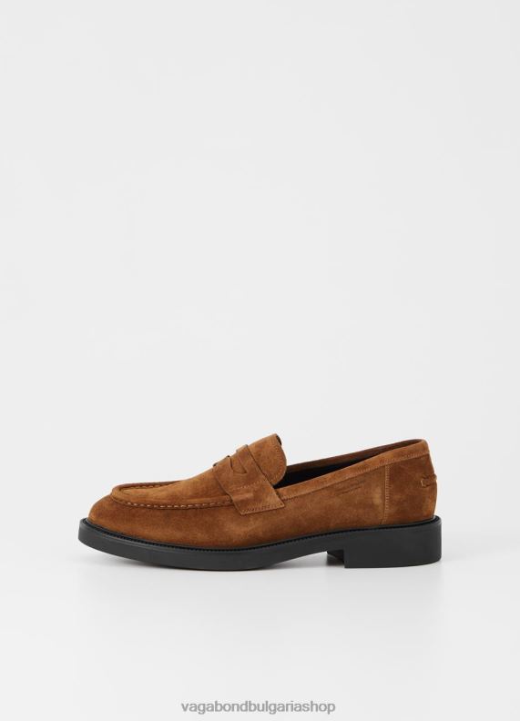 бг Vagabond мъже alex m loafer кафяв велур 082J2280 обувки