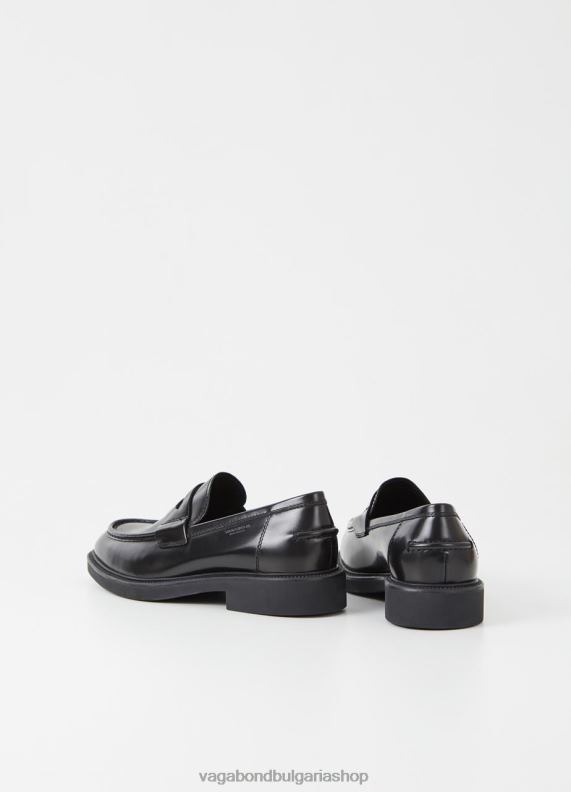 бг Vagabond мъже alex m loafer черна полирана кожа 082J2279 обувки