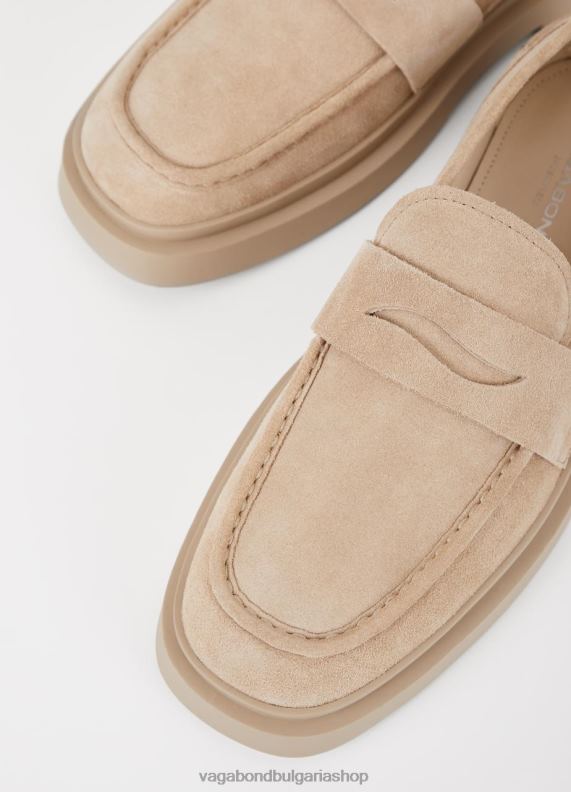 бг Vagabond мъже Майк безделник бежов велур 082J2282 обувки