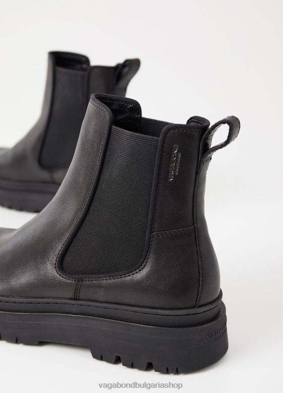 бг Vagabond мъже джеймс ботуши Черна кожа 082J2295 обувки