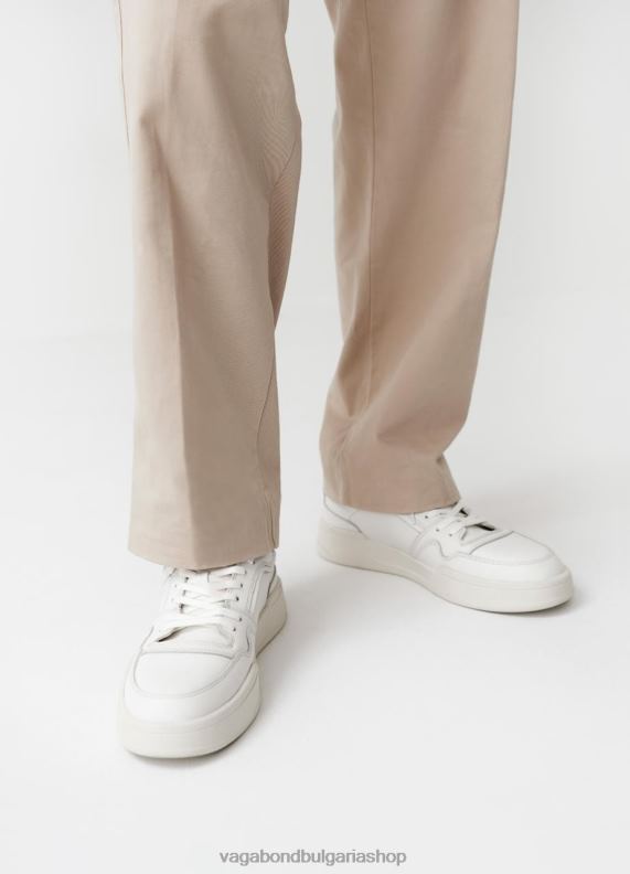 бг Vagabond мъже маратонки cedric бяла кожа 082J2267 обувки